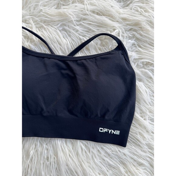 Dfyne Dynamic Backless Sports Bra Midnight Black Size Large - Picture 4 of 7